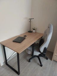 Компьютерный стол Ferrum-decor Дейв 75x140x70 черный ДСП Дуб Сан-Марино 16мм фото от покупателей 1