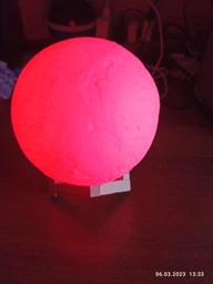 Настольный светильник Луна Moon Night Light 15 см с пультом 16 цветов / детский ночник