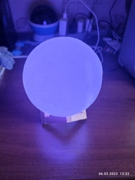 Настольный светильник Луна Moon Night Light 15 см с пультом 16 цветов / детский ночник фото от покупателей 1