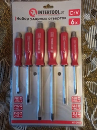 Набір ударних викруток 6 од. INTERTOOL HT-0403 фото от покупателей 2