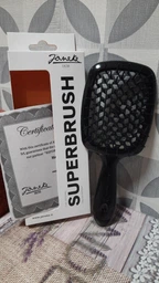 Щетка для волос Janeke Superbrush оранжевая с белым фото от покупателей 19