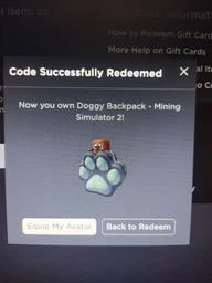 Roblox: Doggy Backpack - Mining Simulat 2 фото от покупателей 3
