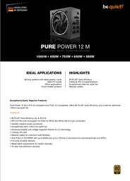 Блок живлення be quiet! PURE POWER 12 M 750W (BN343) фото від покупців 7