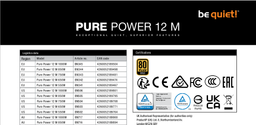 Блок живлення be quiet! PURE POWER 12 M 750W (BN343) фото від покупців 6