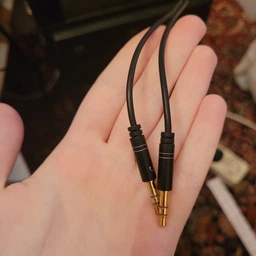 Переходник для наушников с микрофоном в один разъем Cable 3.5 мм черный фото от покупателей 1