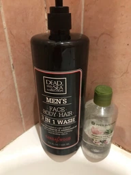 Гель для душу, волосся та обличчя для чоловіків - Dead Sea Collection Men's Sandalwood Face, Hair & Body Wash 3 in 1 1000ml (677413-58700) фото від покупців 13