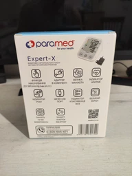 Тонометр автоматический PARAMED Expert-X с адаптером Type-C и большой манжетой фото от покупателей 9