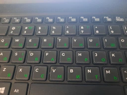 Наклейка на клавиатуру XoKo 68 keys UA/rus green, Latin white (XK-KB-STCK-MD) фото от покупателей 4