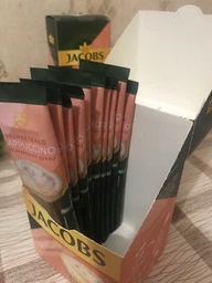 Напій кавовий розчинний Jacobs Cappucino зі зменшеним вмістом цукру 14 г х 10 шт. (8714599106396) фото від покупців 3