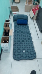 Надувной туристический коврик каремат Eagle Rock 40DNylon TPU серый NAD00311 надувной матрас для палатки фото от покупателей 10