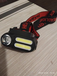 Налобний ліхтар BL-611-1LM+2COB, зарядний пристрій micro USB, 1 х 18650, чорний (001438752). фото від покупців 2