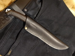 Туристический Нож из Углеродистой Стали с ножнами SAVAGE CSH BPS Knives - Нож для рыбалки, охоты, походов