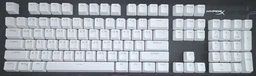 Набор кейкапов Hator First Ukrainian PBT keycaps UKR/ENG/rU White (HTS-136) фото от покупателей 1