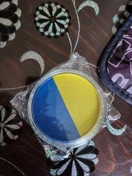 Аквагрим синій та жовтий 30 г. Яскравий грим для обличчя та тіла синьо-жовтого кольору