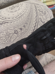 Тактичні рукавиці з пальцями та накладками Чорні M фото від покупців 1