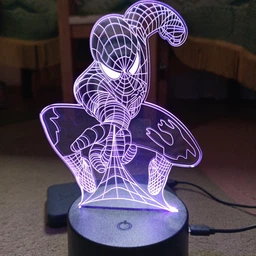 Ночник-светильник 3D "Человек-паук" 24х15 см 3DTOYSLAMP (2000002619109) фото от покупателей 6