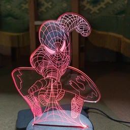 Ночник-светильник 3D "Человек-паук" 24х15 см 3DTOYSLAMP (2000002619109) фото от покупателей 5