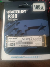 Твердотільний накопичувач Patriot P310, SSD M.2, 1920GB, NVMe, 2280, PCIe 3.0x4, 3D NAND TLC фото від покупців 13