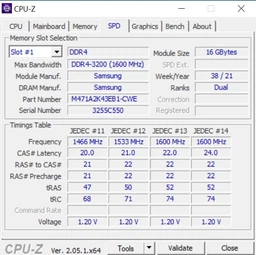 Ноутбучна оперативна пам'ять Samsung DDR4 16GB 3200MHz SO-DIMM 2Rx8 PC4-3200AA (M471A2K43EB1-CWE) фото від покупців 5