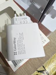 Сетевое зарядное устройство ColorWay Power Delivery Port PPS USB Type-C (45W) white (CW-CHS034PD-WT) фото от покупателей 3