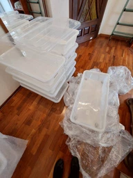 Ящик подкроватный Plast Team Easy на колесиках 38 x 16 x 79 см Прозрачный (2245tea-прозрачный) фото от покупателей 1