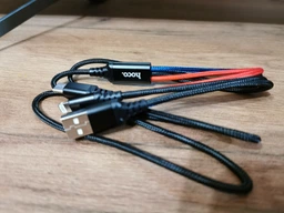 Кабель USB Hoco X76 3-in-1 IP+Type-C+Micro 2A Чорний