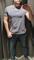 Футболка хлопковая длинная мужская Tommy Hilfiger 9515.3 XL Электрик