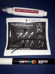 Художній маркер UNI Posca White 0.9-1.3 мм (PC-3M.White) фото від покупців 2