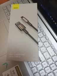 Data Кабель Baseus Tungsten Gold USB to Lightning 2.4A 2m, Black