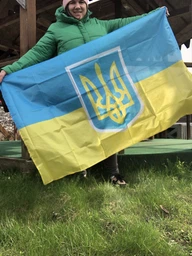 Флаг Украины с гербом ручной 140х90 см украинский национальный флаг Украины Kayfovo K140-90-1 фото от покупателей 14