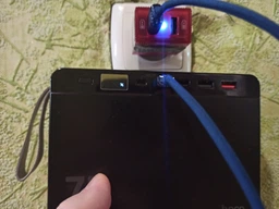 Портативна батарея повербанк Power bank Hoco J94 75 000 mAh пауербанк павер бенк для телефону зі швидкою зарядкою з ремінцем 22.5W, Чорний фото від покупців 13