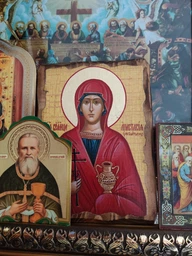 Икона Анастасия Великомученица Узорешительница ,икона на дереве 130х170 мм (2410-1)