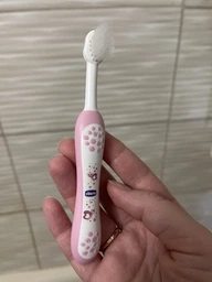 Зубная щетка Chicco First Milk Teeth для первых зубов 6-36 месяцев Голубая (12081.11)