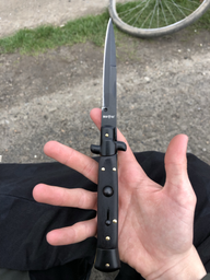 Нож выкидной (на кнопке) стилет (итальянский дизайн) Black Stiletto фото от покупателей 1
