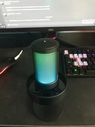 Fifine AmpliGame A8 USB микрофон с RGB подсветкой, поп фильтром, мониторингом в реальном времени - Черный фото от покупателей 5