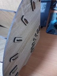 Лоток полукруглый горизонтальный А4(лхдф) для папок, файлов, бумаги, листов на 6 отделений «CD» (4112159) белый фото от покупателей 7