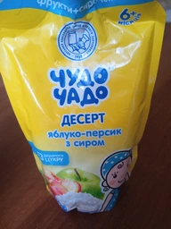 Упаковка пюре Чудо-Чадо Десерт Яблоко-Персик с творогом без сахара с 6 месяцев 90 г x 16 шт (4820016254213) фото от покупателей 5