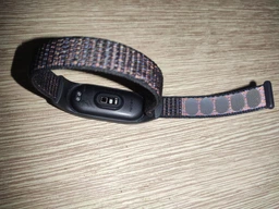 Ремешок нейлоновый MRK для фитнес браслета Xiaomi Mi Band 7/6/5/4/3 Черный+dark blue (mrk6388) фото от покупателей 18