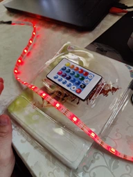 Светодиодная лента с пультом 5 метров 300 LED RGB MOD-5050 Разноцветная фото від покупців 5
