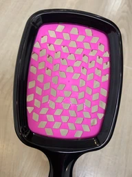 Расческа для волос Super Hair Brush Желтая с зеленым фото от покупателей 3
