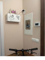 Полиця для роутера Wi-Fi Квіти коробка 40*20*10 см Біла