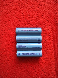 Акумулятор Esperanza AA 2000mAh Ni-MH 4 blue (EZA104B)