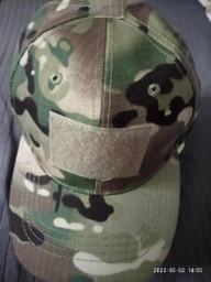 Тактична військова бейсболка BexShop кепка з липучкою під шеврон бейсболка камуфляжна Мультикам