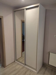 Шафа-купе дводверна Roko 179.2х242х60 см ДСП + Дзеркало Сірий (20200027529) фото від покупців 6
