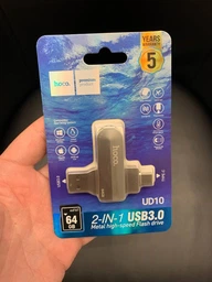 USB Flash Drive Hoco UD10 USB3.0 Type C 64GB Колір Сталевий фото від покупців 6