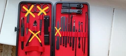 Манікюрний набір чоловічий Makeup Kit 18 предметів в футлярі фото від покупців 15