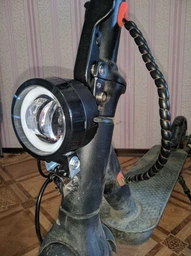 Светодиодная противотуманная балка дополнительная фара Led ближний свет круглая с ангельским глазом (01990) фото от покупателей 16