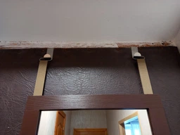 Дзеркало на двері Фацет Бюджет 137x39 см Коричневе (MOD) фото від покупців 1