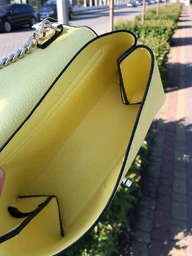 Сумка жіноча Guess Uptown Chic Mini 563 Жовта (H2000029597893) фото від покупців 4