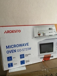 Мікрохвильова піч 20 л Соло Ardesto GO-S723W НВЧ 700 Вт, 6 рівнів потужності приготування, розморожування, емаль, біла (поворотний стіл 24,5 см) фото від покупців 2